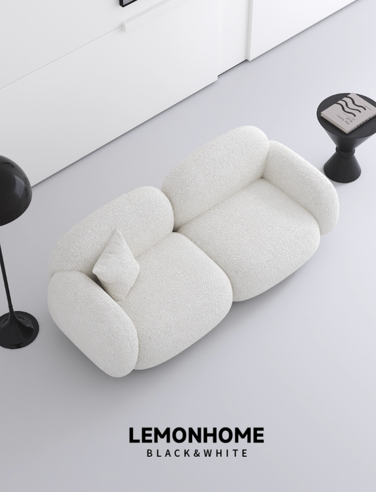 Canapé double en tissu de style nordique