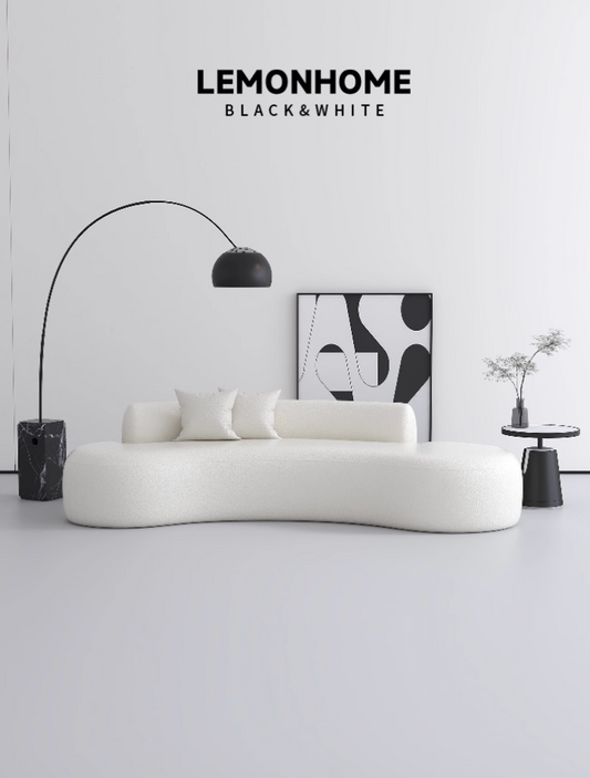 Canapé incurvé minimaliste