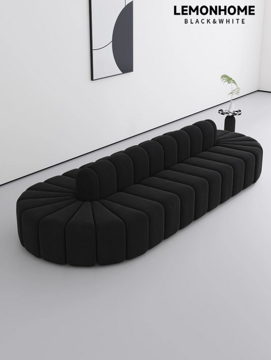 Canapé moderne minimaliste à double courbure