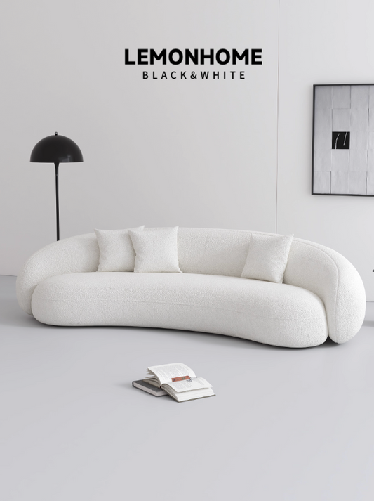 Canapé incurvé minimaliste italien
