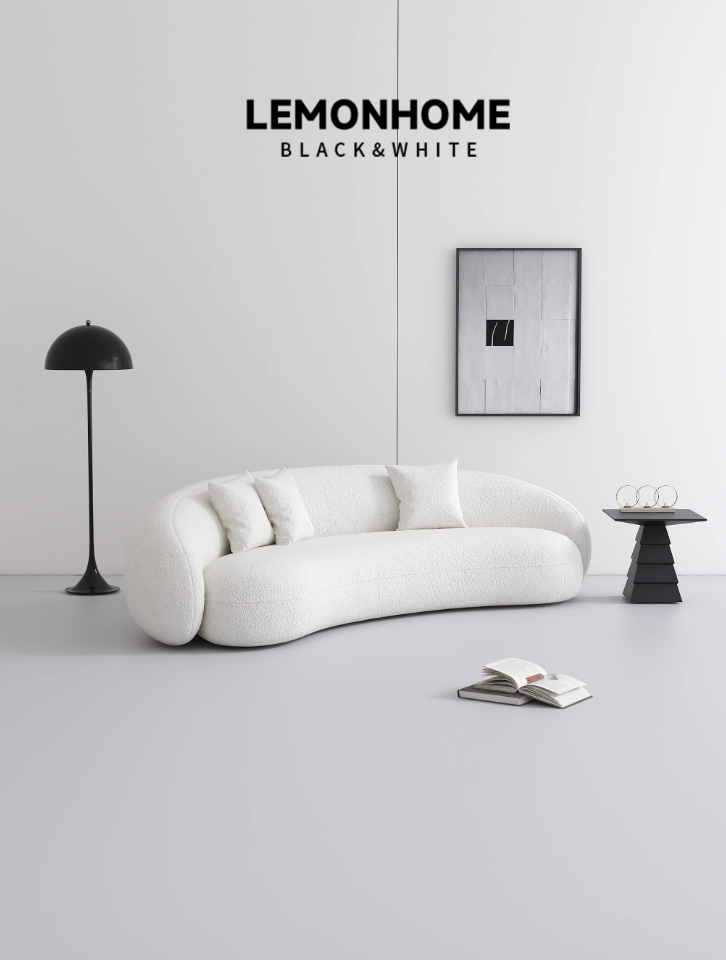 Canapé incurvé minimaliste italien