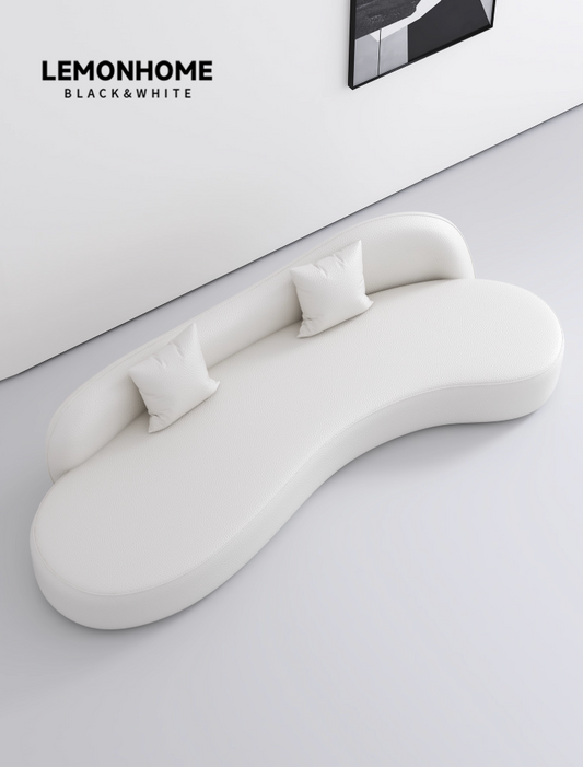 Canapé incurvé minimaliste