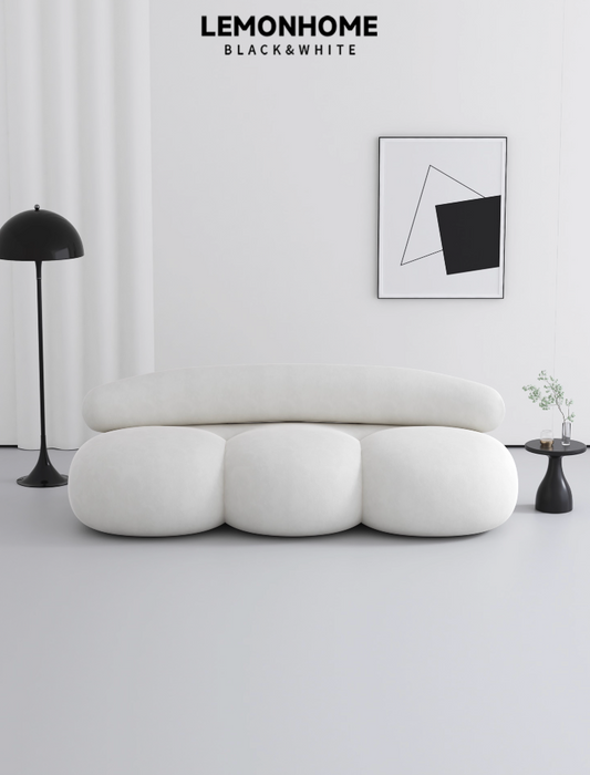 Canapé incurvé minimaliste