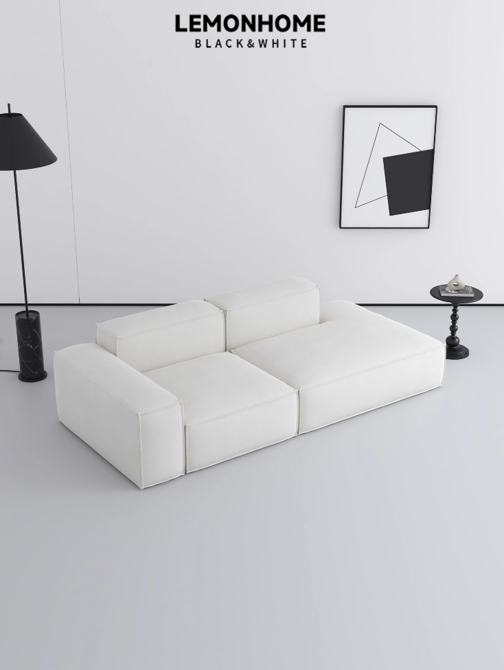 Canapé italien en blocs de tofu