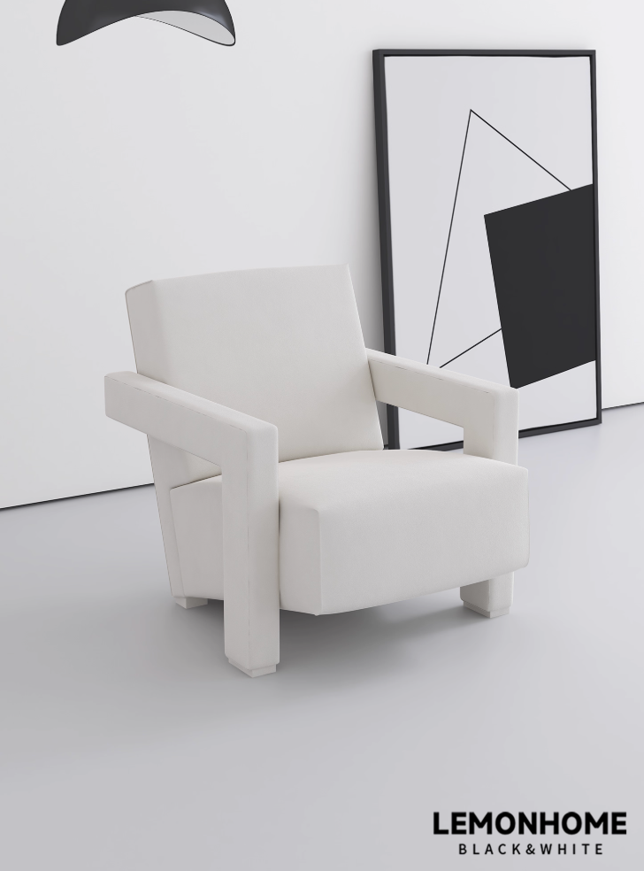 Fauteuil minimaliste italien décontracté