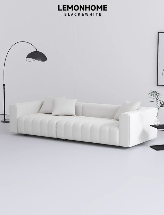 Canapé minimaliste nordique aux lignes épurées