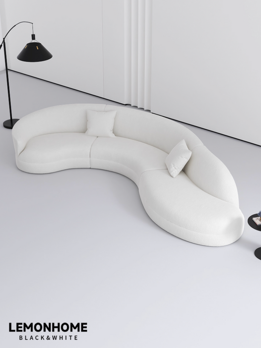 Canapé incurvé minimaliste