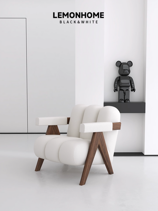 Fauteuil style wabi-sabi