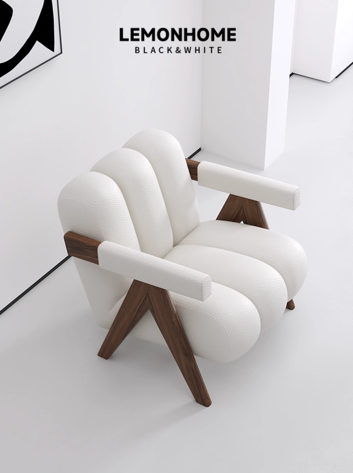 Fauteuil style wabi-sabi