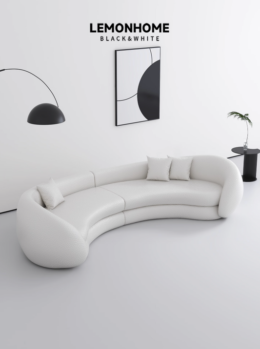 Canapé incurvé minimaliste