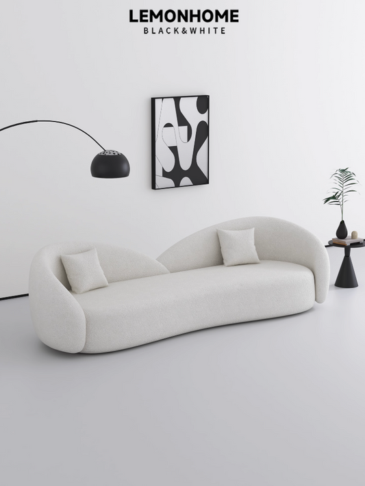 Canapé incurvé de style nordique