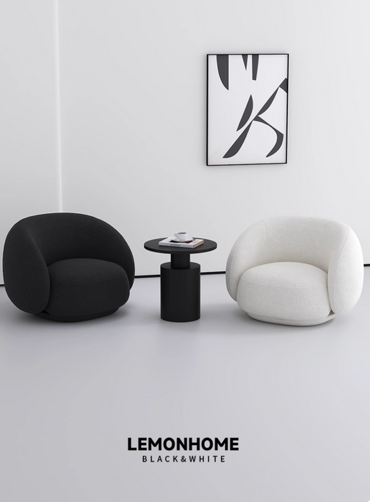 Fauteuil individuel de style minimaliste nordique