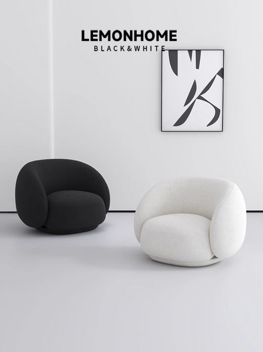 Fauteuil individuel de style minimaliste nordique