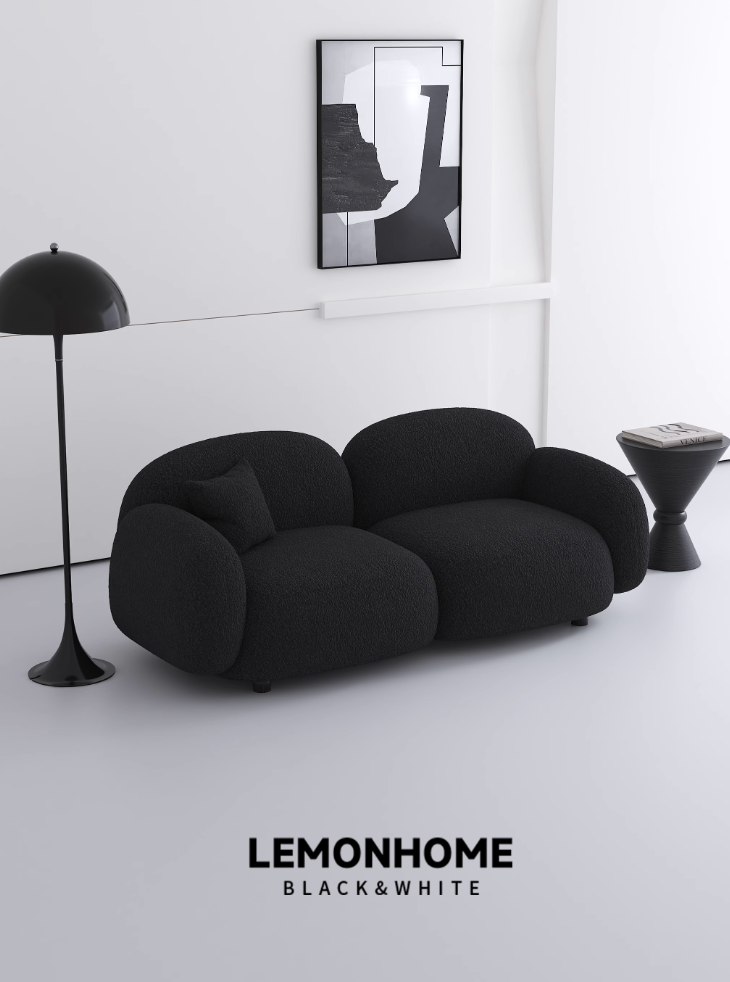 Canapé double en tissu de style nordique