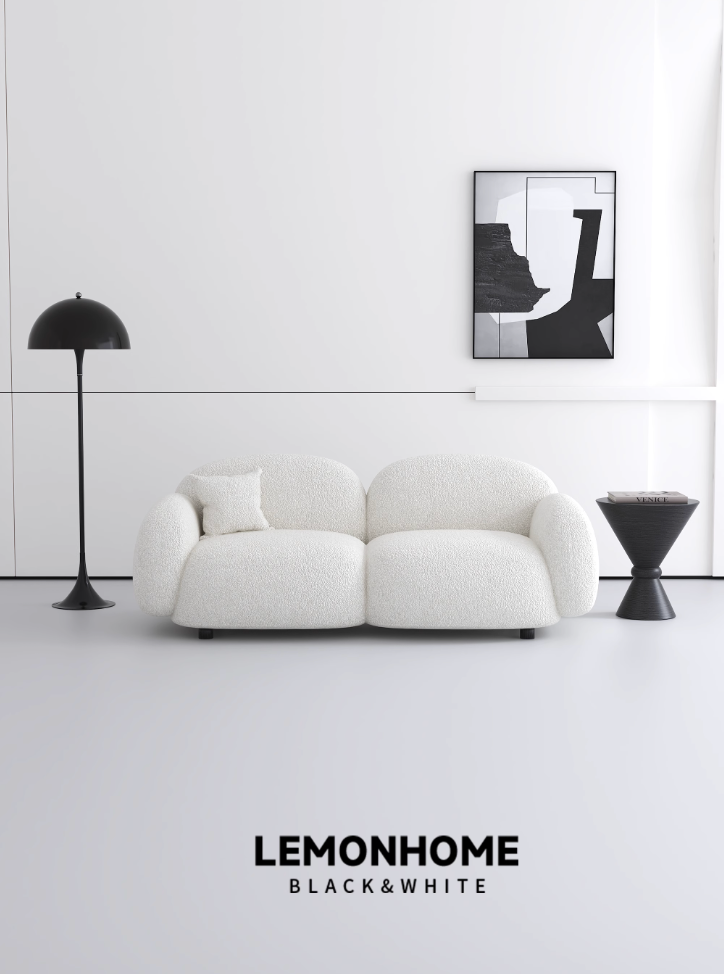 Canapé double en tissu de style nordique