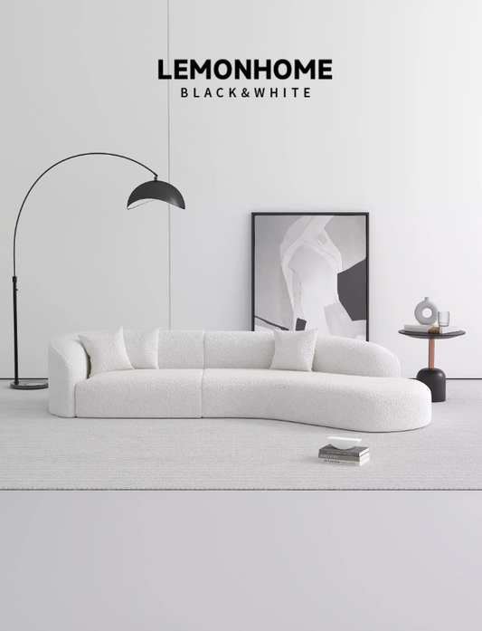 Canapé incurvé de style minimaliste italien