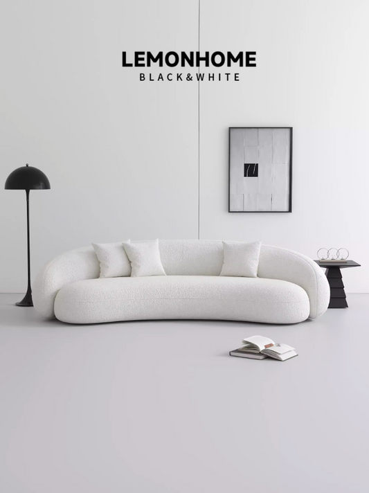 Canapé incurvé minimaliste nordique