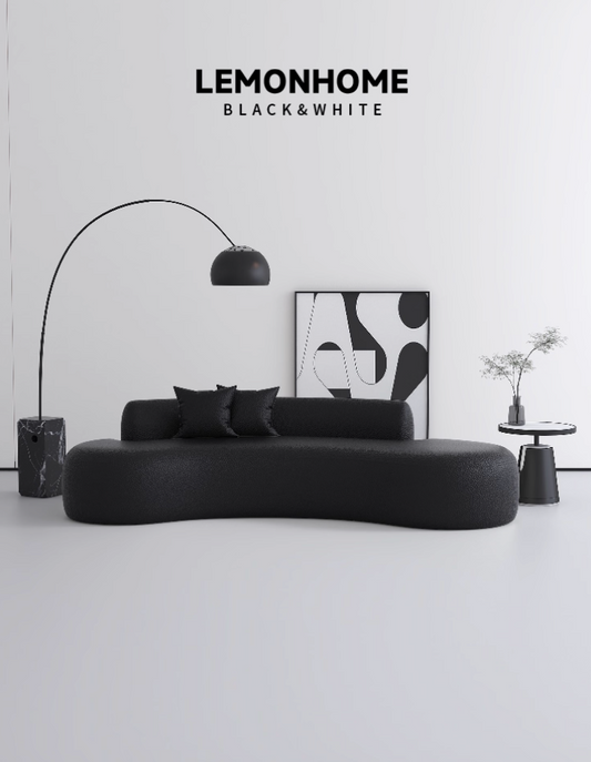 Canapé incurvé minimaliste