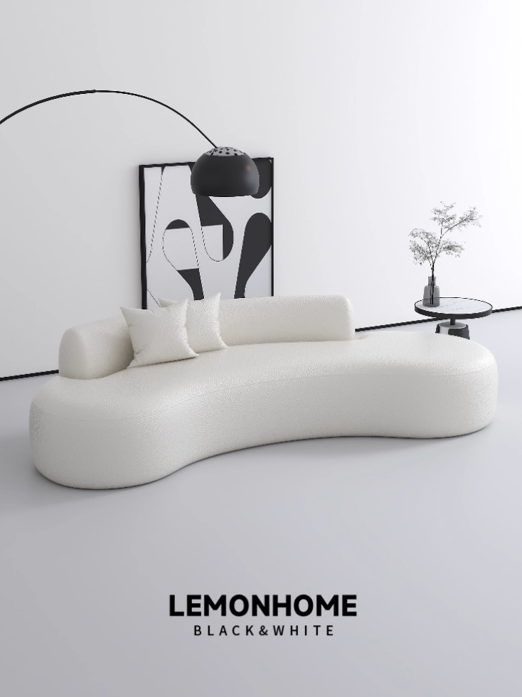 Canapé incurvé minimaliste