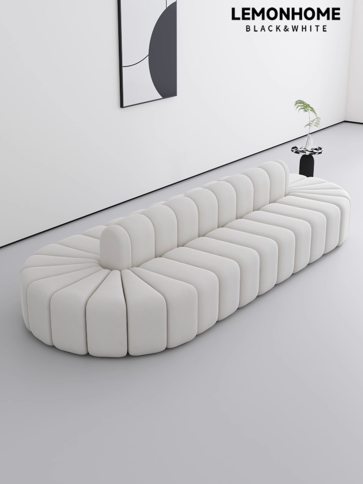 Canapé moderne minimaliste à double courbure