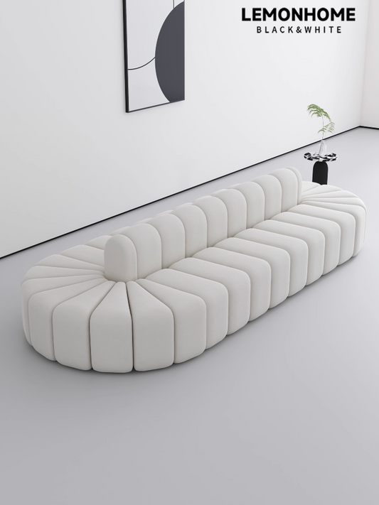 Canapé moderne minimaliste à double courbure