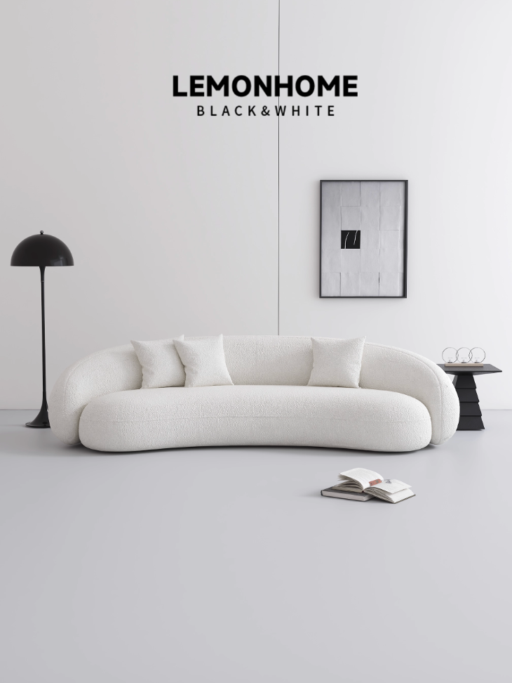 Canapé incurvé minimaliste italien