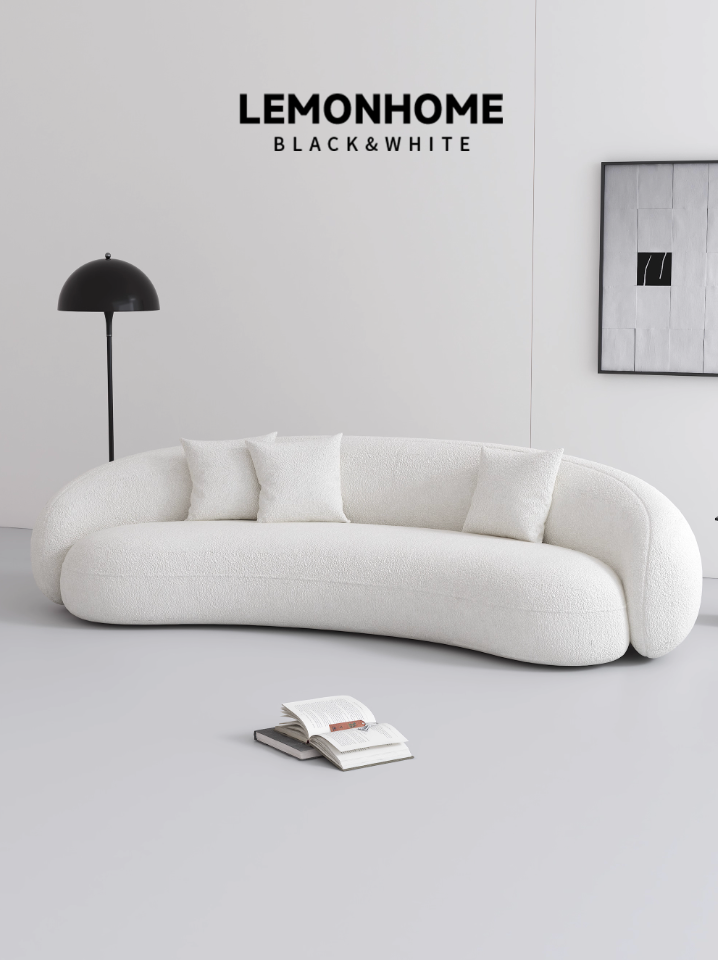 Canapé incurvé minimaliste italien