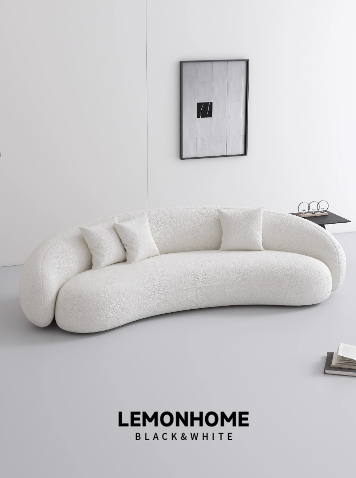 Canapé incurvé minimaliste italien