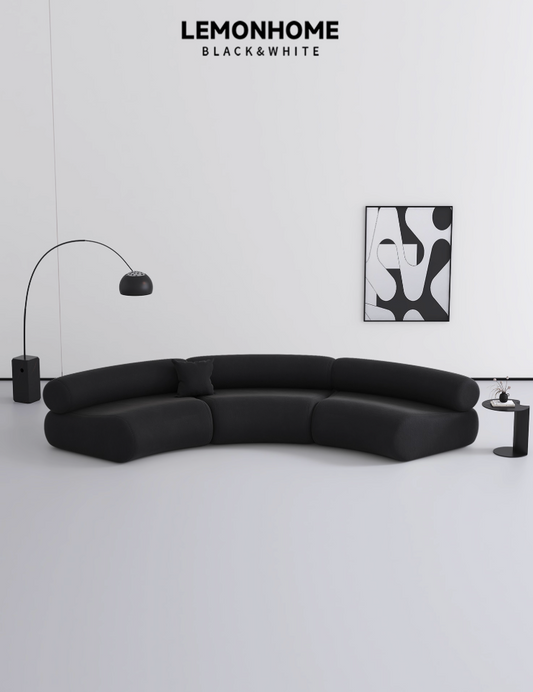 Canapé incurvé de style nordique