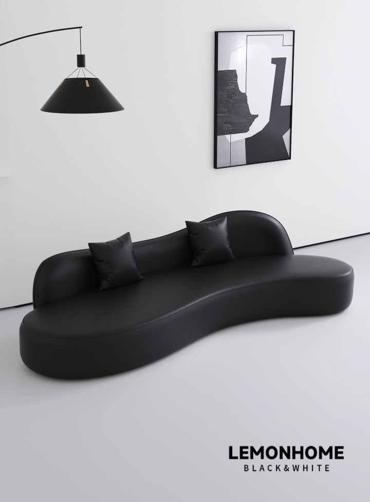 Canapé incurvé minimaliste