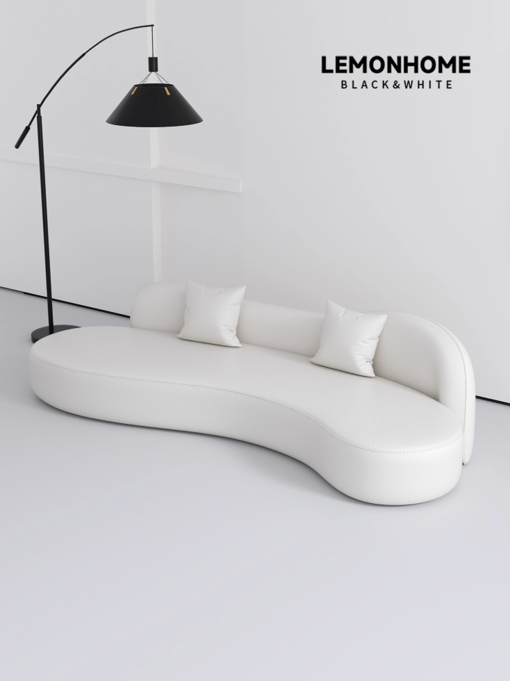 Canapé incurvé minimaliste