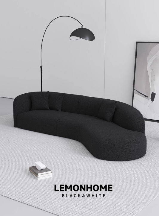 Canapé incurvé de style italien