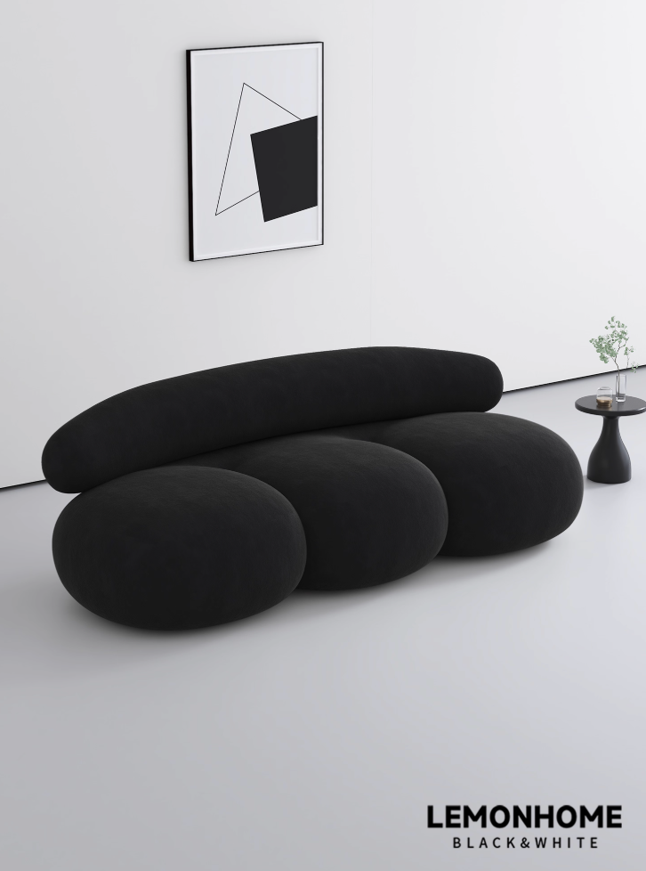 Canapé incurvé minimaliste