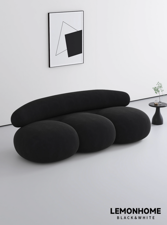 Canapé incurvé minimaliste