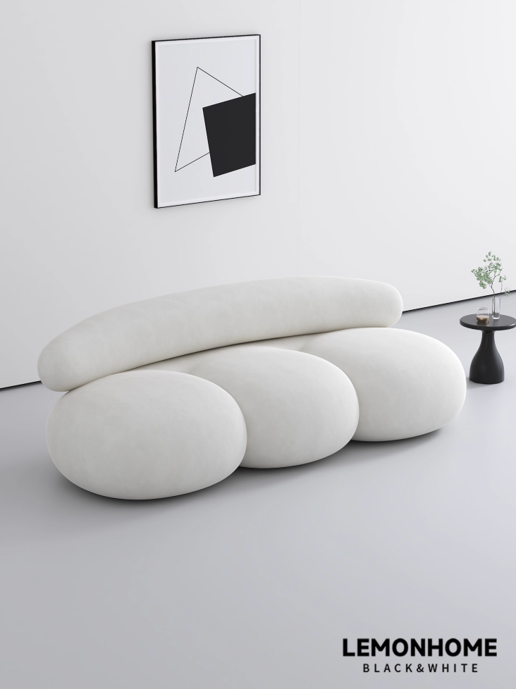 Canapé incurvé minimaliste