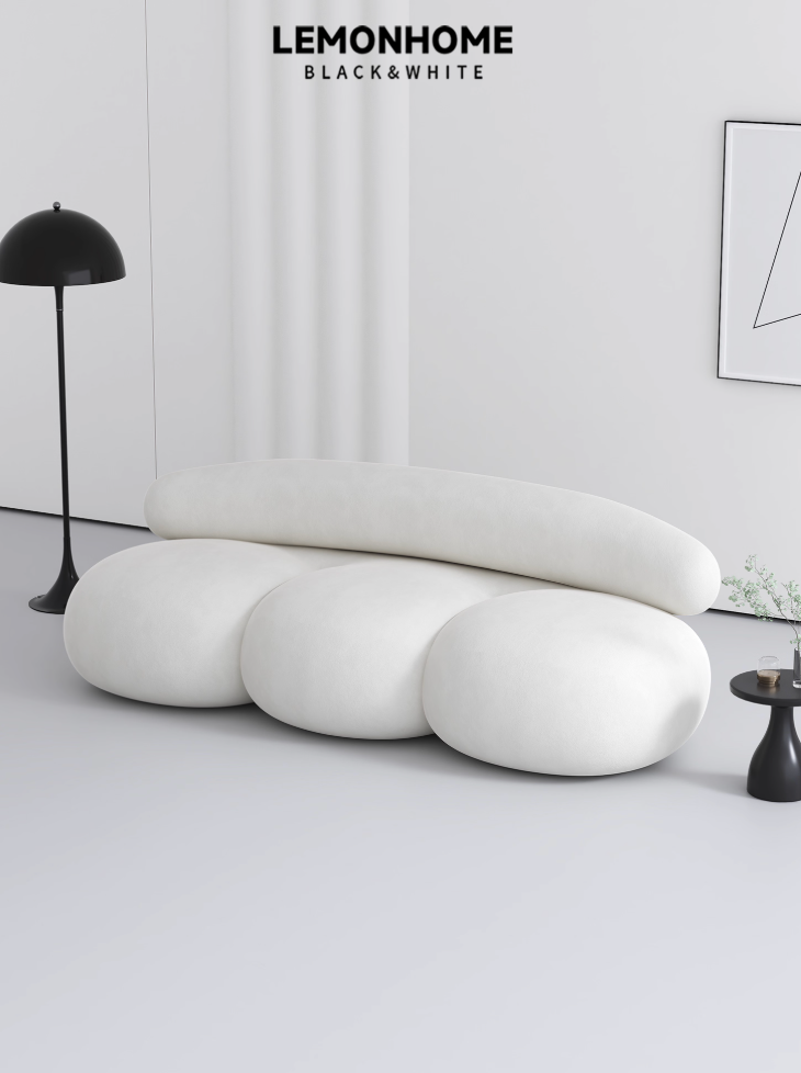 Canapé incurvé minimaliste