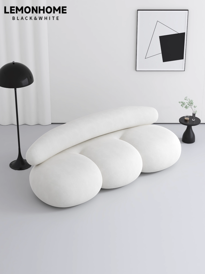 Canapé incurvé minimaliste