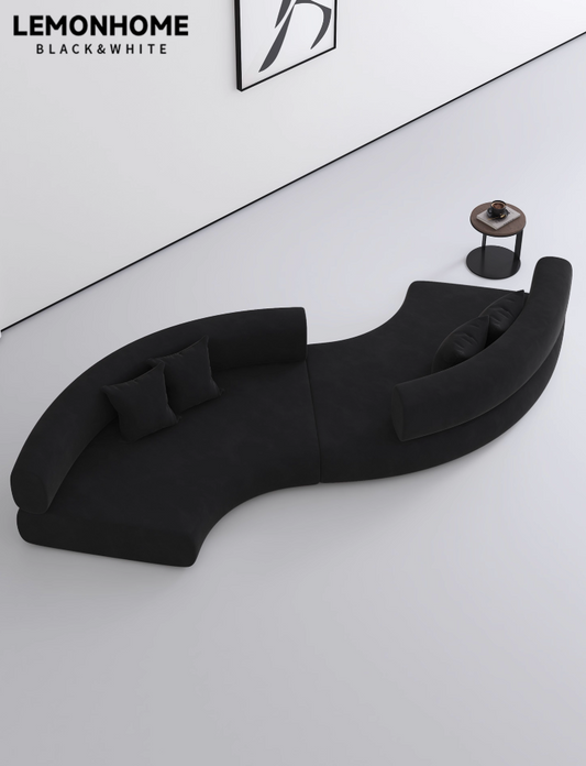 Canapé moderne minimaliste incurvé