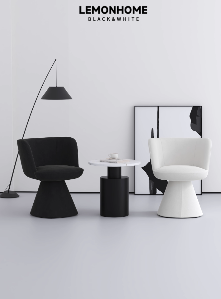 Fauteuil pivotant minimaliste et moderne