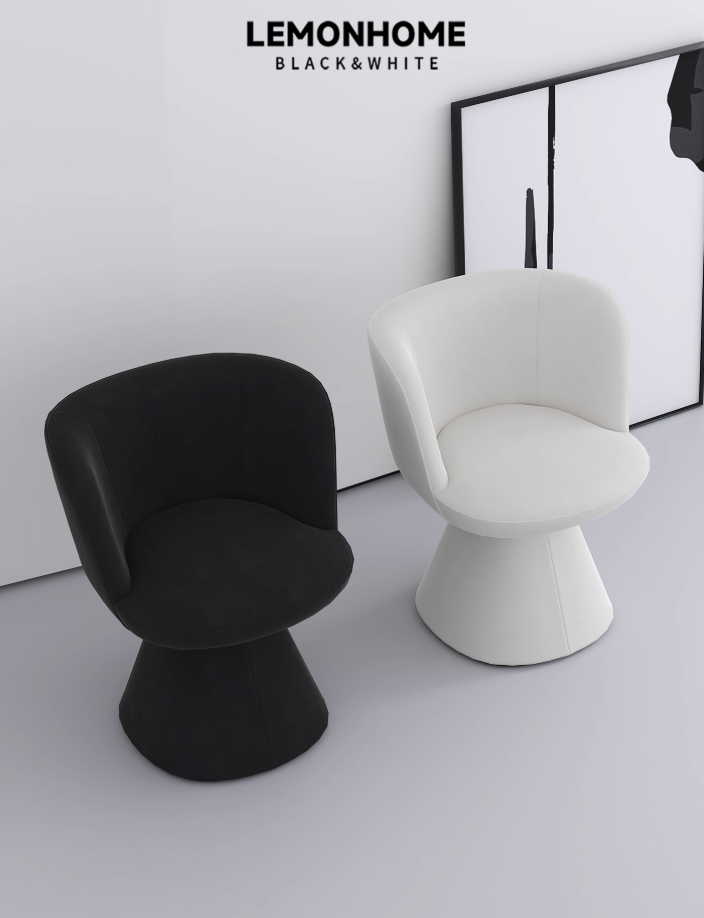 Fauteuil pivotant minimaliste et moderne
