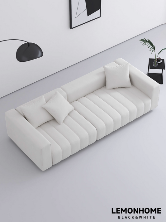 Canapé minimaliste nordique aux lignes épurées