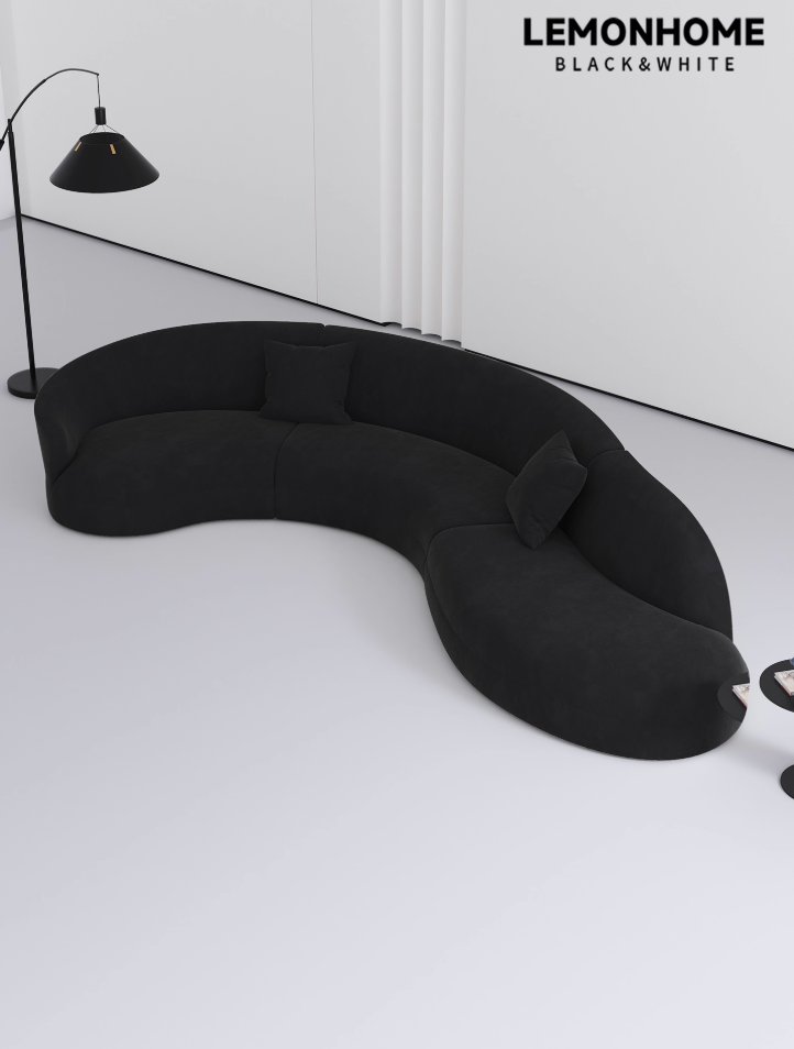 Canapé incurvé minimaliste