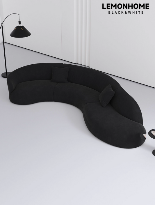 Canapé incurvé minimaliste