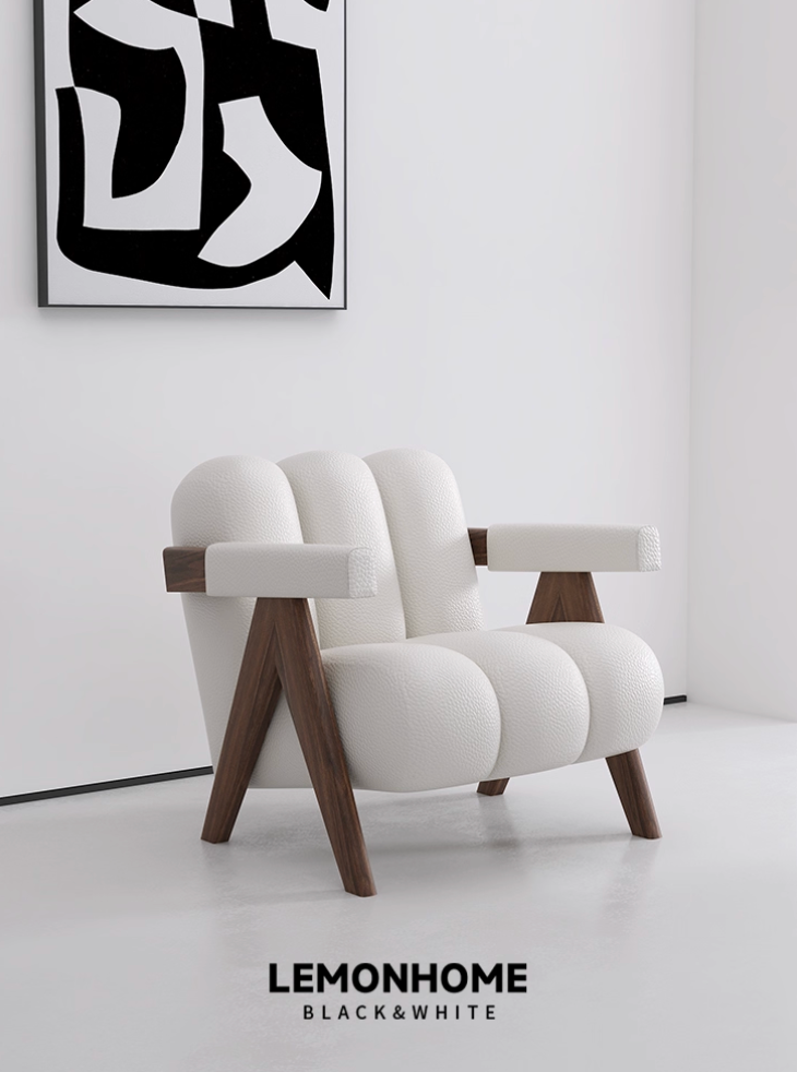 Fauteuil style wabi-sabi