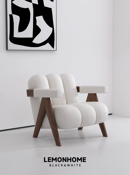 Fauteuil style wabi-sabi