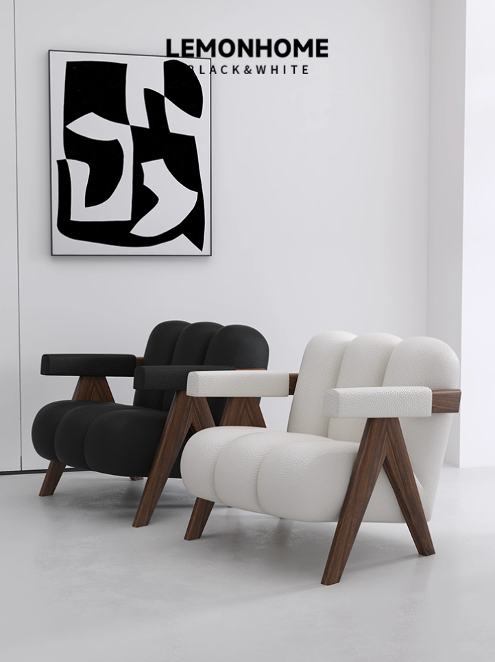 Fauteuil style wabi-sabi