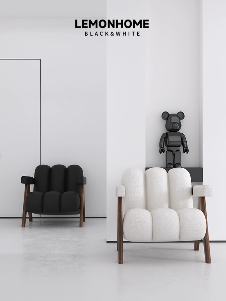 Fauteuil style wabi-sabi