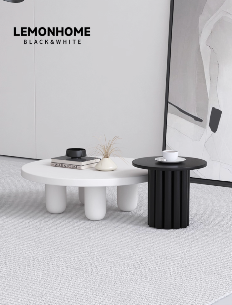 Table basse ronde minimaliste