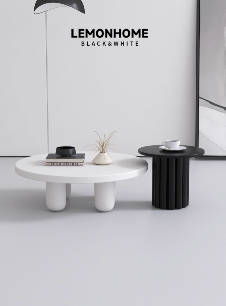 Table basse ronde minimaliste