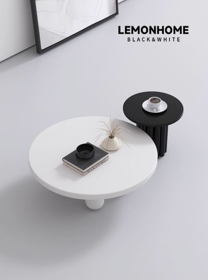 Table basse ronde minimaliste